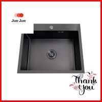 ซิงค์ฝัง 1 หลุม AXIA MIDNIGHT 6050 สีดำBUILT-IN SINK AXIA MIDNIGHT 6050 1B BLACK **มีบริการชำระเงินปลายทาง**