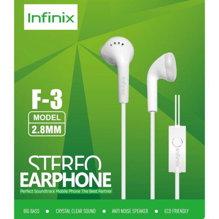 Infinix Headset Wired Magnetic Earphone 35mm Bass Subwoofer Stereo