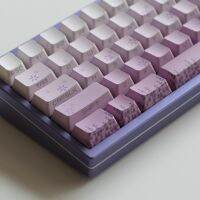 134 Toetsen Lavendel Keycaps Backlit ด้านข้างพิมพ์ Keycap Paars Gradiënt Pbt Oem Profiel สำหรับ Mx Switch 68 75 84 87 104 8.0 Toetsenbord