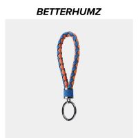 BETTERHUMZ Alcantara Leather Luxury Keychain For Women Men Gift Car Key Case Cover Rings Keys Chain Auto Styling Accessories