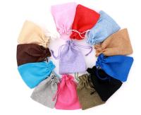 10Piece (7x9cm) Linen Jute Drawstring Gift Bags Jewelry Packaging Bag Wedding Party Decoration Favors Drawable Gift Bag amp; Pouche