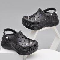 CODff51906at Crocs2021 new womens shoes shiny rivet Bae cave shoes dad shoes【206783】