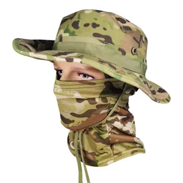Camouflage Bucket Hat Summer Men Military Tactical Camo Boonie