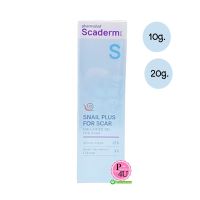 Scaderm Plus+ Scar&amp;Acne Spot Gel (10g/20g) สการ์เดิมพลัส สกา แอนด์ แอคเน่ สปอท เจล สำหรับแผลเป็น แผลนูนคีลอยด์ รอยแดง จุดด่างดำ แผลสิว (10กรัม/20กรัม) 1หลอด