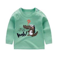 Baby long sleeve cotton cute cartoon print T-shirt