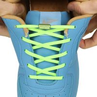 Multicolor Elastic laces Frosted Metal Locking Lazy Shoelaces Quick Sneakers No Tie Shoe laces For Kids Adult Shoes Lace