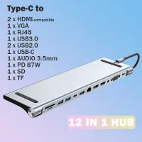 USB C HUB Type C To HDMI-compatible Docking Station HUB USB 3.0 USB C Splitter Adapter for Macbook Pro Air Laptop PC Accessories USB Hubs