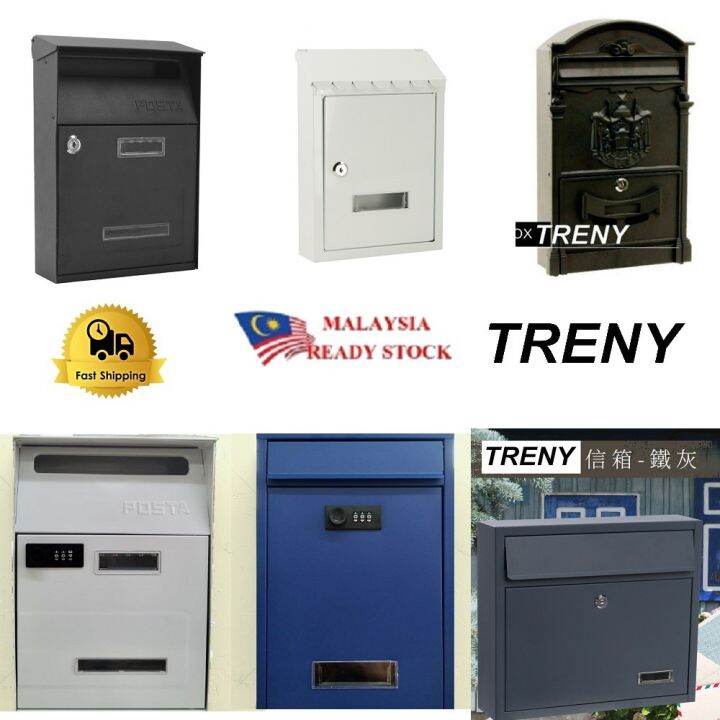 TRENY Japan Mail Box Post Letter Box/ Iron Mail Box/ Besi Plastik