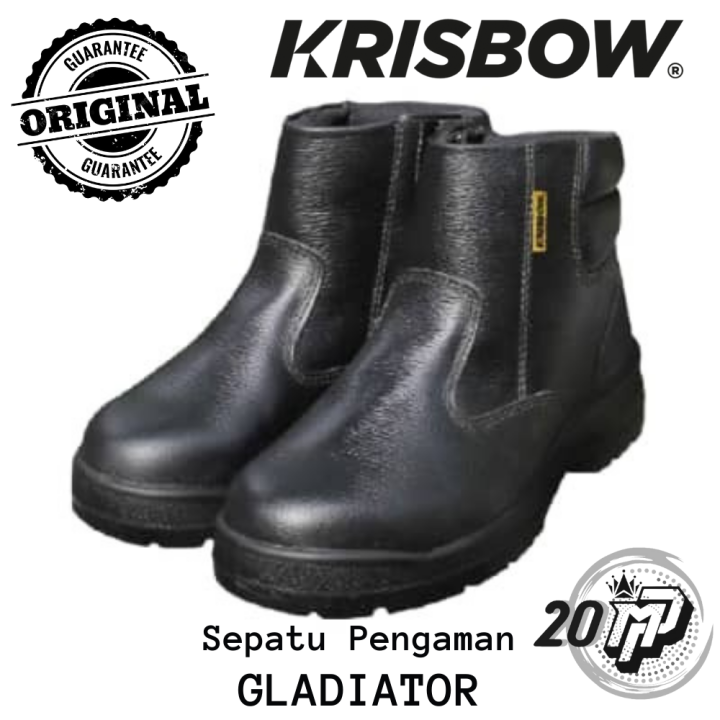 Sepatu Safety Sepatu Pengaman Gladiator 6 Inch Krisbow Lazada Indonesia