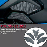 STA สำหรับ GSX-8S แผ่นกันกระแทกถังเชื้อเพลิงรถมอเตอร์ไซค์ GSX 8S 2023สติกเกอร์ป้องกันเข่าแก๊สด้านข้างกันลื่นแบบเย็นพร้อมการยึดเกาะที่แข็งแรง