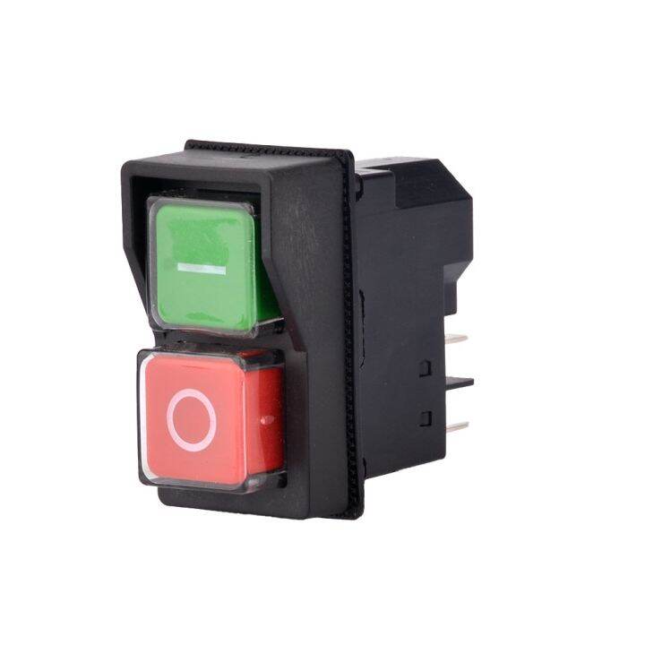 Waterproof IP55 Push Button Electromagnetic switch 4 Pin AC250V 16A ...