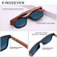 KINGSEVEN High Quality Handmade Bubinga Wooden Frame Photochromic Sunglasses Polarized UV400 Lens Men Women Fashion Sun Glasses