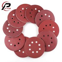 100PCS 8 Holes 125mm Sandpaper Sanding Disc Polishing Pad for Sander Machine Woodworking Rotary Tools Accessories 5inch Power Sanders