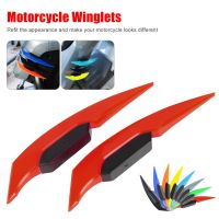 2pcs Universal Motorcycle Winglet Aerodynamic Spoiler Wing Side Spoiler Sticker Dynamic Wing For Motorbike Scooter