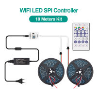 DC 12V WS2811 LED Strip Kit APP Controller RGB individually addressable LED Strip Light Pixel Strips+WiFi Controller+Adapter