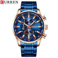 Curren คาริออน 8351 นาฬิกาผู้ชาย watches นาฬิกาควอตซ์ นาฬิกาหกเข็มปฏิทินธุรกิจนาฬิกาผู้ชาย ~