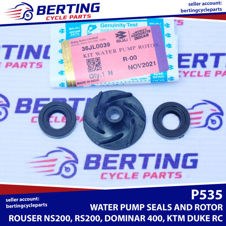 KIT WATER PUMP ROTOR SEAL CNG Rouser NS200 RS200 Dominar 400 KTM Duke