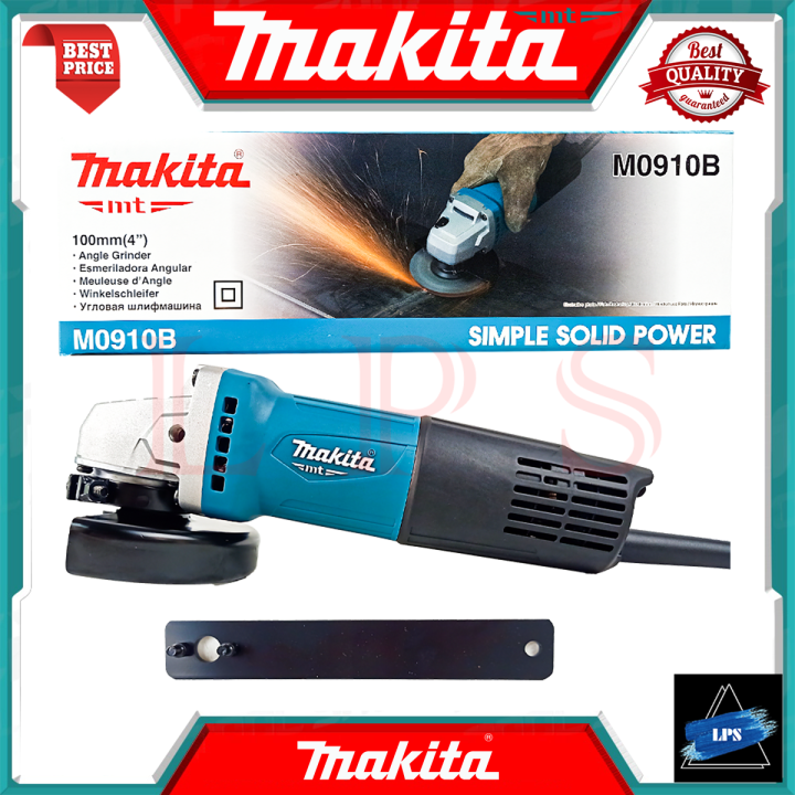 makita-angle-grinder-เครื่องเจียรไฟฟ้า-4-นิ้ว-540w-รุ่น-m0910b-สวิตช์ท้าย-การันตี