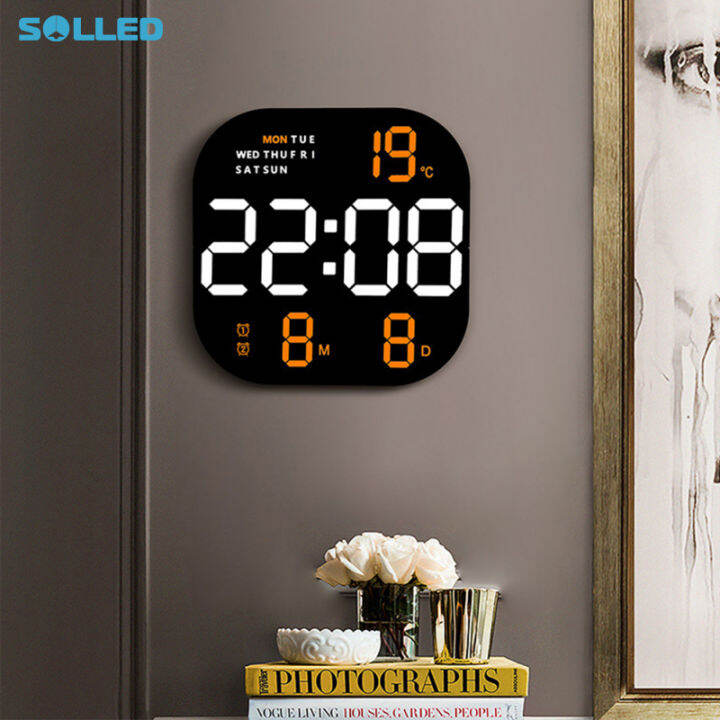 solled-led-digital-wall-clock-10-level-adjustable-brightness-time-temperature-date-display-wall-mounted-remote-control-alarm-clock-pdo