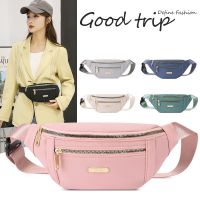 Commuter Fanny Pack Leisure Oxford Waist Bags for Ladies Students Shoulder Crossbody Chest Bags All-match Pouch Bags for Women