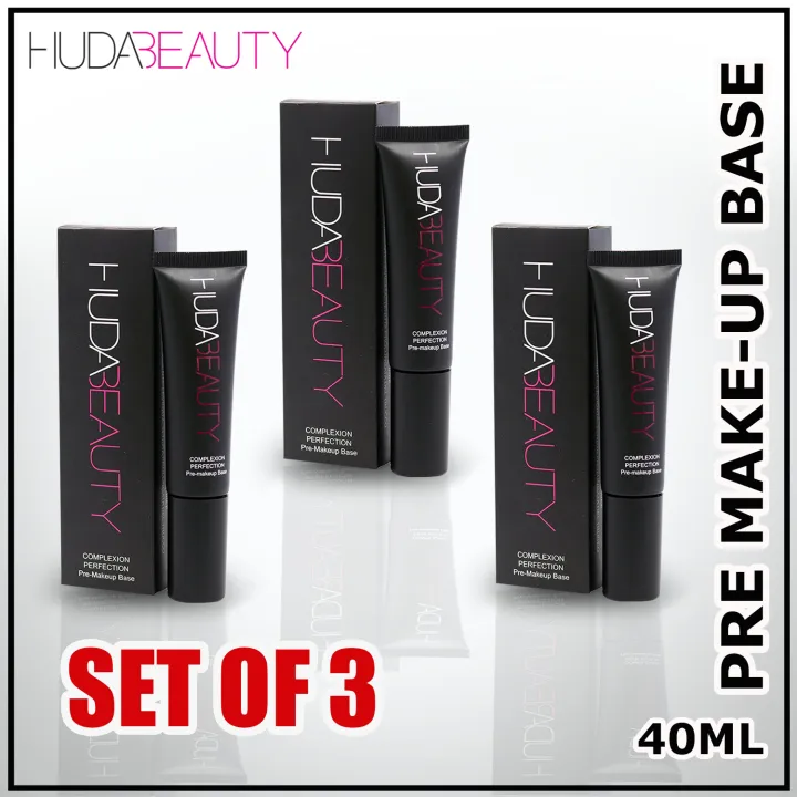 Set 3 Huda Beauty PreMakeup Base Primer Complexion Perfection (40ml