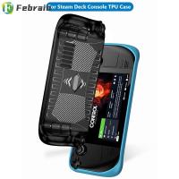 FEBRAIN เคส TPU นิ่มแบบป้องกันทุกส่วนของเกมอุปกรณ์เสริมเครื่องเกมคอนโซลสำหรับที่ครอบคอนโซล Steam Deck