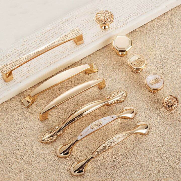 champagne-gold-door-handles-zinc-alloy-cabinet-handle-drawer-knobs-european-wardrobe-pulls-kitchen-handle-furniture-hardware