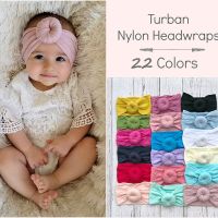 [COD] Baby headwear 22 colors childrens nylon donut headband baby hair accessories super soft stockings wide