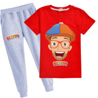 Blippi ชายฤดูร้อนเสื้อยืดชุดกางเกงสาว O-คอสั้นแขนเสื้อยืด + กางเกงการ์ตูน All-Match บุคลิกภาพแฟชั่น883เสื้อผ้าเด็กกีฬา Causal ชุดกีฬาแฟชั่น