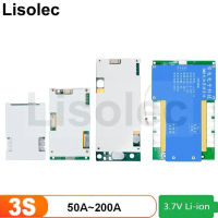 12V BMS with Balance 3S 18650 21700 11.1V Lithium 50A 60A 80A 100A 150A 200A Charge Discharge Protection Board PCB