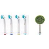 ZZOOI Toothbrush Heads+Facial Cleansing Brush Head For Oral-B Pro 500 550 1000 3000 9000 itality Triumph Advance Power White Clean  3D