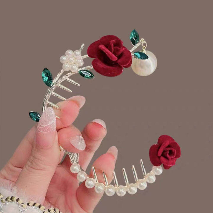 pearl-hair-clips-airy-hairpin-hair-clips-tassel-hair-clips-hairpins-at-the-back-of-the-head-rose-hairpin