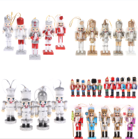 Nutcracker Pup เครื่องประดับเดสก์ท็อปตกแต่งการ์ตูนวอลนัททหาร Band ตุ๊กตา Nutcracker Miniatures 6810.51213ซม. สุ่ม