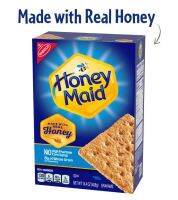 พร้อมส่ง Nabisco Honey Maid Grahams  408g ฮันนี่ เมด เกรแฮมแครกเกอร์ บิสกิต แครกเกอร์รสน้ำผึ้ง ขนมปังอบกรอบ ผสม น้ำผึ้ง นาบิสโก้