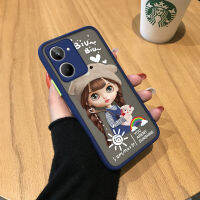 เคสโทรศัพท์ Realme กาแลคซี A04e 10 Samsung Samsung Realmi10 A04e สาวรุ้งน่ารักเด็กผู้หญิงน่ารักกอดมีน้ำค้างแข็งโปร่งใสเคสโทรศัพท์แข็งคลุมทั้งหมดเคสป้องกันกล้อง