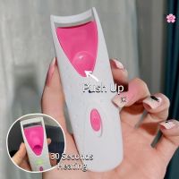 ♛◙◕ Electric Heated Eyelash Curler Longlasting Curler Electric Eye Lash Perm Eyelash Clip Eyelash Curler Device Beauty Tool Rose Red