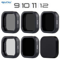 QIUNIU ND CPL Filter สำหรับ GoPro Hero 9 10 11 12สีดำ ND64 ND32 ND16สีแดงชุดกรองสำหรับ Go Pro Mini เลนส์ Polarizing อุปกรณ์เสริม