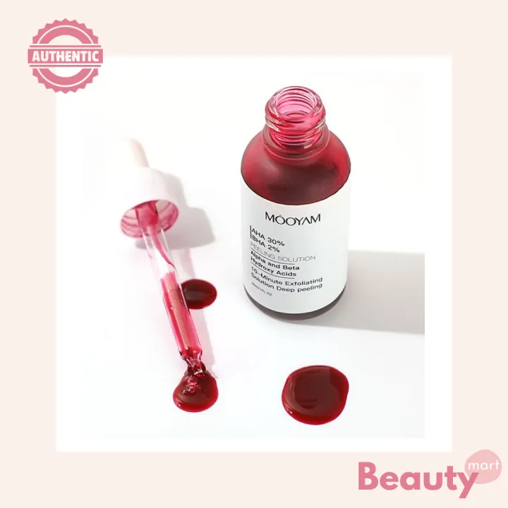 MOOYAM AHA 30 + BHA 2 Peeling Solution 30ml Acne Scars, Pores