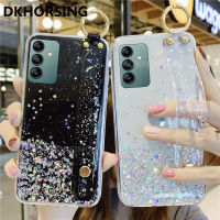 DKHORSING ใหม่ล้างโทรศัพท์ปลอก Samsung Galaxy A04S / A13 5กรัม2022 Softcase ซัมซุง A13 5กรัมหรูหรา G Litter ซิลิโคนปกหลังซัมซุง A04S 2022กับผู้ถือสายรัดข้อมือ