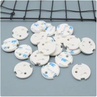 10 Pcs 2 Hole Round EU Baby Safety Socket Cover Anti Electric Shock Plugs Protector Rotate Outlet Plastic Security Locks