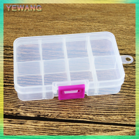 YEWANG 1PC Plastic 8 slots กล่องเก็บเครื่องประดับแบบปรับได้ Case CRAFT Organizer BEAD