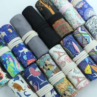 ☇▪ pen curtain girl heart large capacity pencil bag sketch colored lead painting student fabric