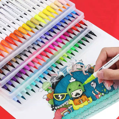 12 สีสองหัวปากกาเน้นข้อความชุดวาดปากกาสีร่างเครื่องหมายศิลปะโรงเรียนเครื่องเขียนอุปกรณ์สำนักงานการศึกษา-zptcm3861