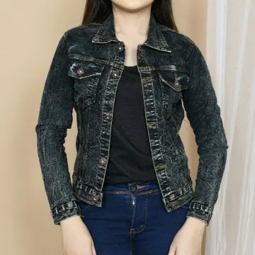 Miss Kekeli - Oversized Cropped Denim Jacket | YesStyle | Ladies short  jackets, Black denim jacket, Casual denim jacket