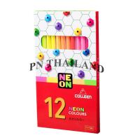 Colleen ดินสอสีไม้(สีสะท้อนแสง) คอลลีน 1 หัว 12 สี รุ่น775N นีออน