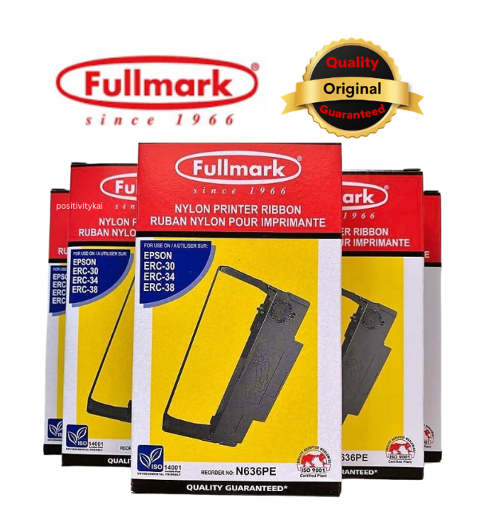 Fullmark Reorder No. N636PE Nylon Printer Ribbon for POS EPSON ERC 30