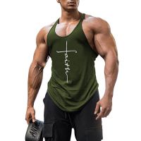 Brand Gym Running Cotton Singlets Canotte Bodybuilding Stringer Tank Top Men Fitness Shirt Muscle Guys Sleeveless Vest Tanktop