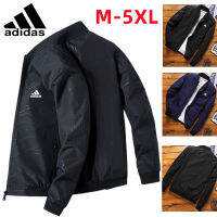 แจ็กเก็ตผู้ชายกันน้ำกันลมกันน้ำ AdidasˉOriginal Autumn แจ็กเก็ตเบสบอลบอมเบอร์ใส่ทำงานลำลอง