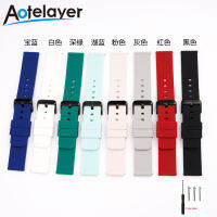 Aotelayer 18/20/22/24มิลลิเมตรกีฬาสายรัดซิลิโคนสากลที่มีสีสันด่วนที่วางจำหน่ายกันน้ำผู้ชายผู้หญิงเปลี่ยนสายนาฬิกาข้อมือ