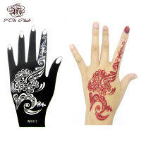 1 pcs Self-Adhesive Reusable ชั่วคราว Henna Hand Tattoo Stencil Mehndi Tattoo งานแต่งงานอินเดียภาพวาดชุดเครื่องมือ - BIANO